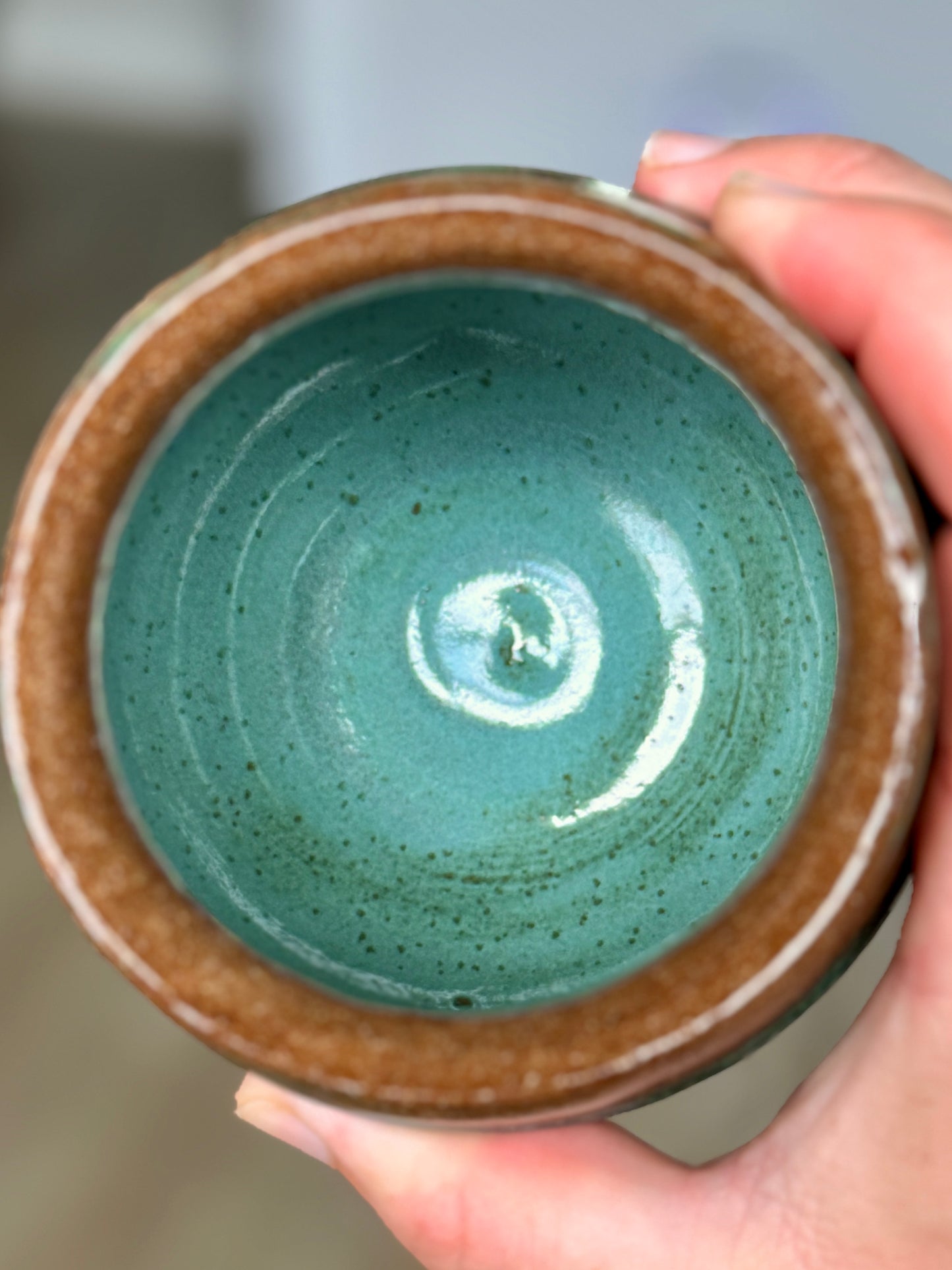 Ridge & Glaze Pitcher + Cup Set — Handthrown Stoneware