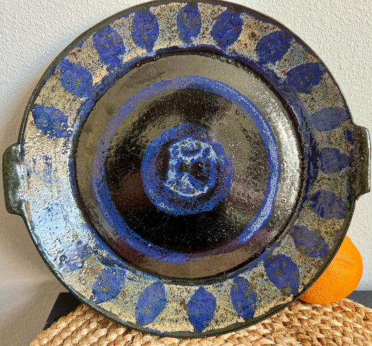 “Midnight Laurel” Stoneware Serving Platter