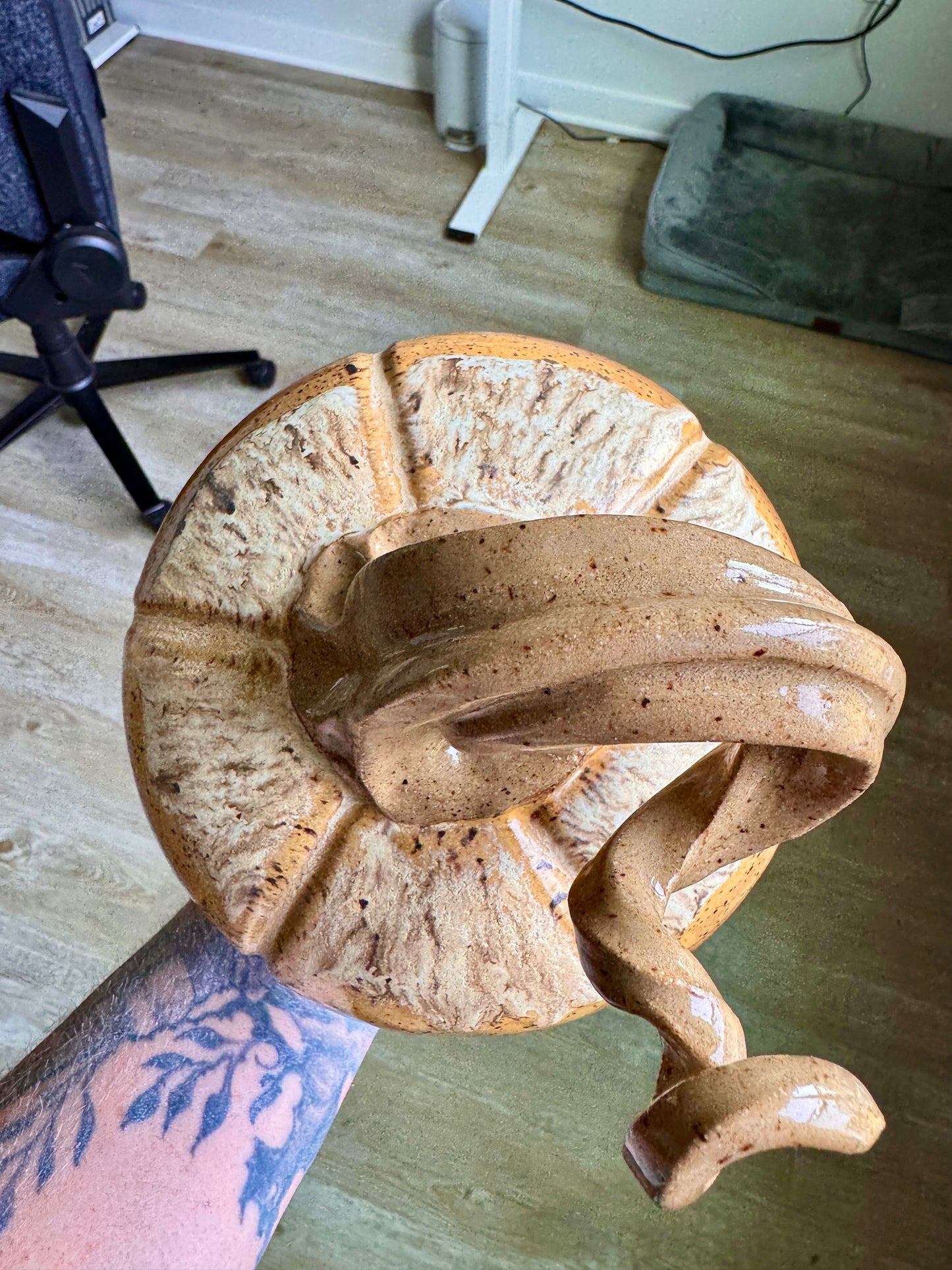 Golden Harvest Wheel-Thrown Pumpkin