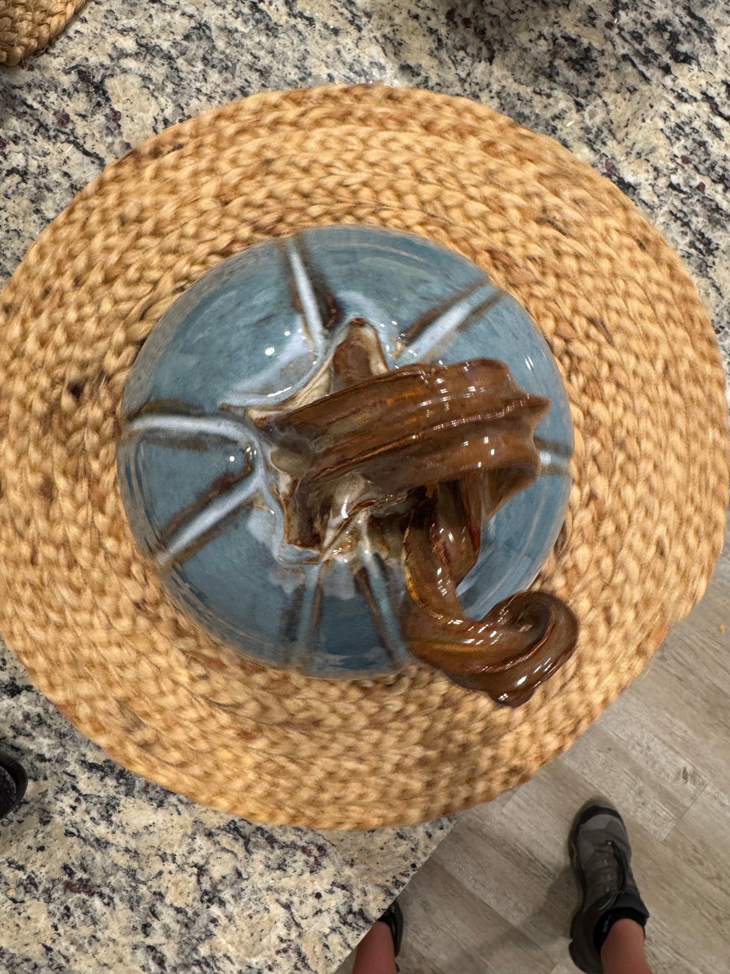 Autumn Sky Wheel-Thrown Pumpkin