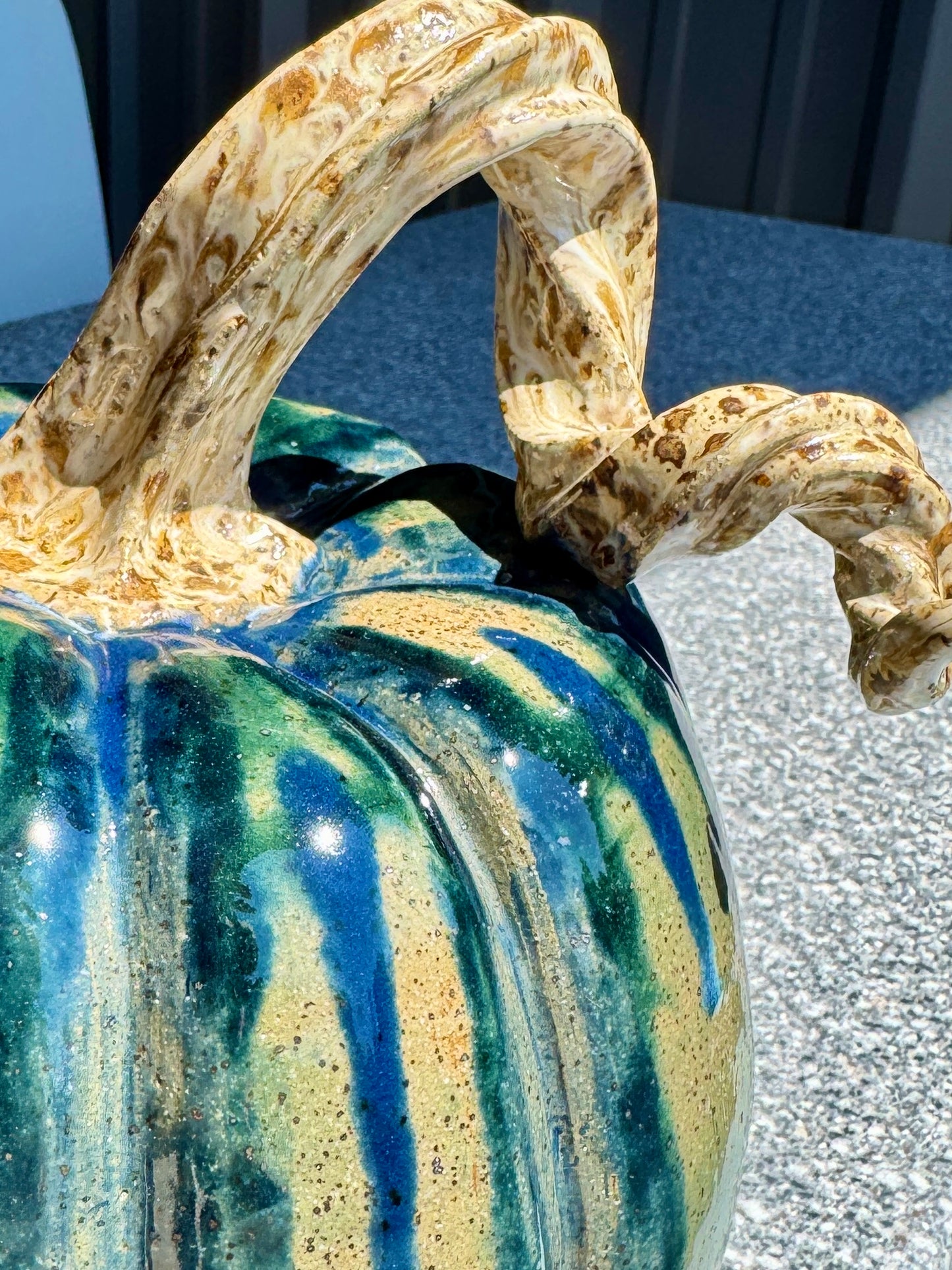 Autumn Rain Wheel-Thrown Pumpkin