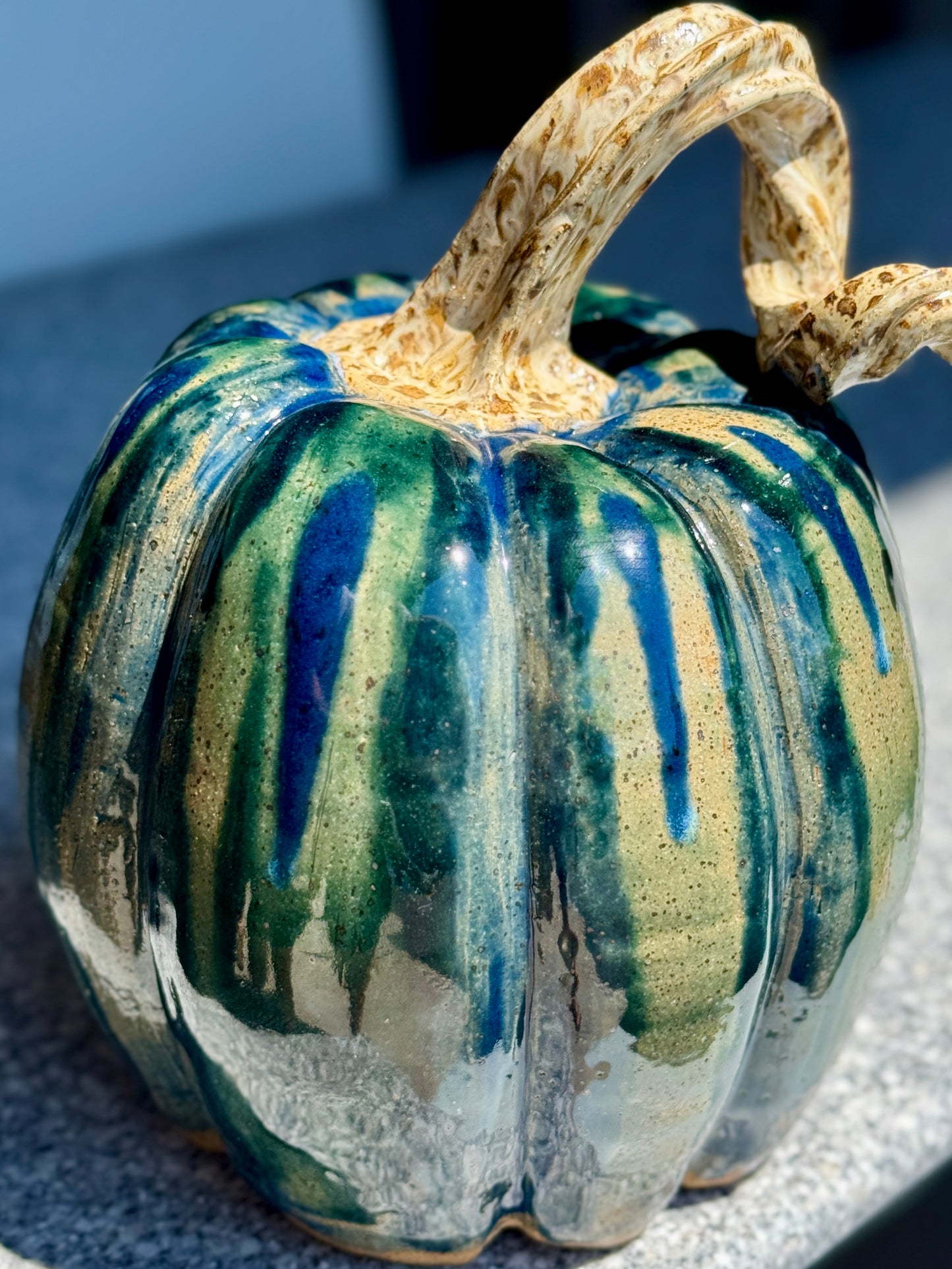 Autumn Rain Wheel-Thrown Pumpkin